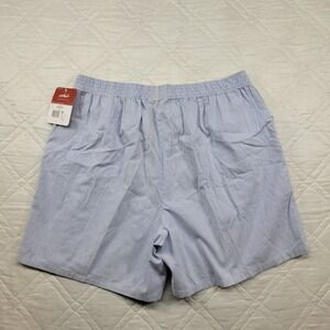 chic blue stripe pull on shorts size 26W nwt